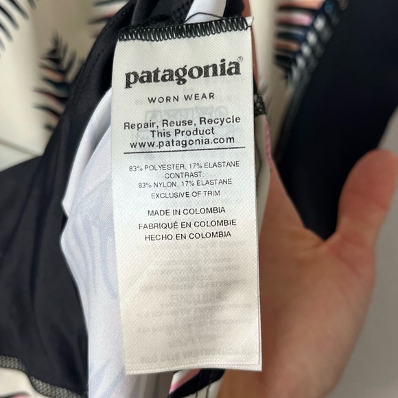 PATAGONIA Short Sleeve Micro Swell Rashguard Short Sleeve Rutabaga Size Large - Picture 7 of 7